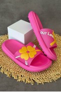 Шлепанцы женские с аппликацей, цвет розовый, 243R5028-19A - фото № 2