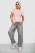 Футболка женская однотонная, цвет светло-розовый, 204R3333 - фото № 1