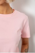 Футболка женская однотонная, цвет светло-розовый, 204R3333 - фото № 4