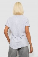 Футболка женская с принтом, цвет серый, 244R2057 - фото № 3