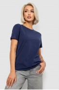 Футболка женская однотонная, цвет синий, 204R3333 - фото № 0