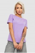Футболка женская однотонная, цвет сиреневый, 204R3333 - фото № 0