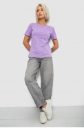 Футболка женская однотонная, цвет сиреневый, 204R3333 - фото № 1