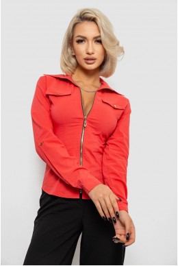 Рубашка женская однотонная, цвет коралловый, 230R303