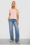 Футболка женская с принтом, цвет персиковый, 221R330 - фото № 1
