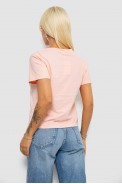 Футболка женская с принтом, цвет персиковый, 221R330 - фото № 3
