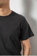 Футболка чоловіча однотонна, колір грифельний, 241R1900 - фото № 4