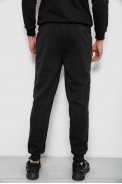 Спортивные штаны мужские на флисе, цвет черный, 244R6120 - фото № 3