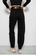 Джинси жіночі однотонні Balon, колір чорний, 244R001171 - фото № 3