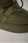 Угги женские на меху  -уценка, цвет зеленый, 243RL952-8A-U-16 - фото № 6