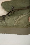 Угги женские на меху  -уценка, цвет зеленый, 243RL952-8A-U-19 - фото № 7
