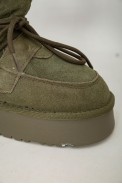 Угги женские на меху  -уценка, цвет зеленый, 243RL952-8A-U-20 - фото № 6