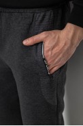 Спортивные штаны мужские на флисе, цвет серый, 244R6120 - фото № 4