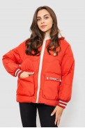 Куртка жіноча демісезонна з рукавом реглан  -уцінка, колір темно-кораловий, 244R8023-U-11 - фото № 0