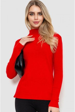 Кофта жіноча однотонна, колір червоний, 244R2302