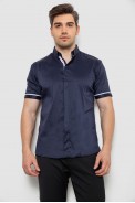 Сорочка чоловіча, колір темно-синій, 214R5007 оптом - фото № 0