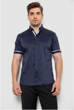 Сорочка чоловіча, колір темно-синій, 214R5007
