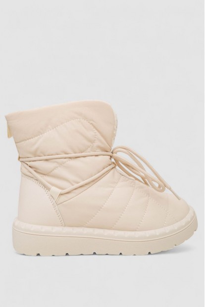 Дутики женские зимние на меху, цвет бежевый, 248RFM500