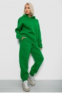 Спортивный костюм женский на флисе, цвет зеленый, 247R2021 - фото № 2
