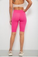 Велотреки женские однотонные в рубчик, цвет розовый, 214R264 - фото № 3