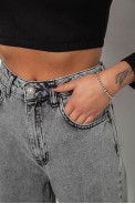 Джинси жіночі MOM, колір сірий, 244R1948 - фото № 4