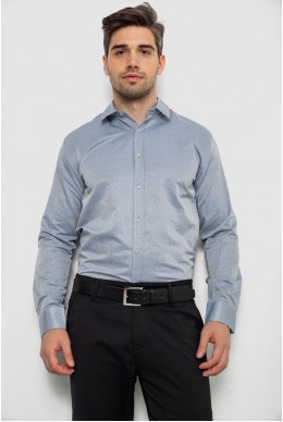 Рубашка мужская с длинным рукавом  -уценка, цвет серый, 214R836-U-5