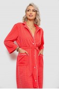 Халат женский домашний в горошек, цвет коралловый, 257R334 Халат женский домашний в горошек, цвет коралловый, 257R334 - фото № 1