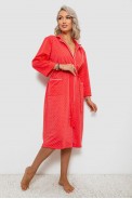 Халат женский домашний в горошек, цвет коралловый, 257R334 Халат женский домашний в горошек, цвет коралловый, 257R334 - фото № 2