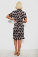 Халат женский на молнии в горох, цвет черный, 257R1030-3 - фото № 3