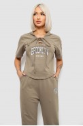 Спортивний костюм жіночий, колір хакі, 221R106 - фото № 1