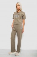 Спортивний костюм жіночий, колір хакі, 221R106 - фото № 2
