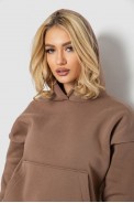 Спортивний костюм жіночий на флісі  -уцінка, колір мокко, 177R056-U-8 - фото № 4