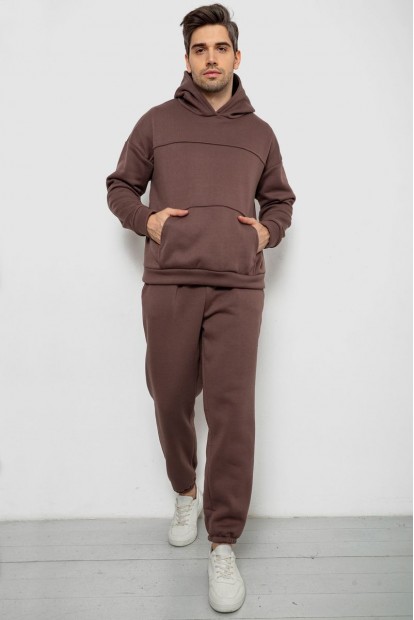 Спортивный костюм мужской на флисе, цвет мокко, 238R029