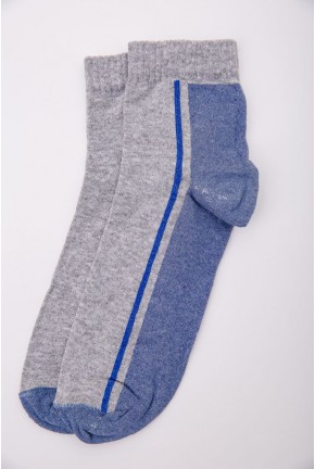 Чоловічі шкарпетки середньої довжини, кольору джинс, 167R314