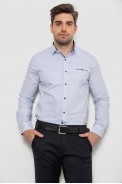 Сорочка чоловіча з принтом, колір білий, 214R7170 - фото № 0