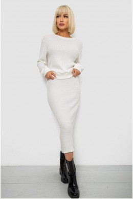 Костюм женский повседневный  -уценка, цвет молочный, 257R130-U