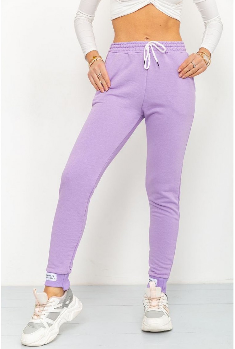 Купить Спорт штаны женские демисезонные, цвет сиреневый, 226R025 - Фото №1