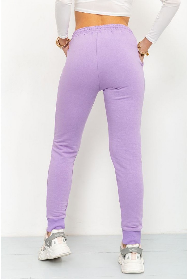 Купить Спорт штаны женские демисезонные, цвет сиреневый, 226R025 - Фото №4