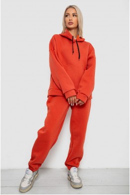 Спортивний костюм жіночий на флісі  -уцінка, колір теракотовий, 238R5726-U-7