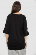 Футболка женская с принтом, цвет черный, 244R2012 - фото № 3