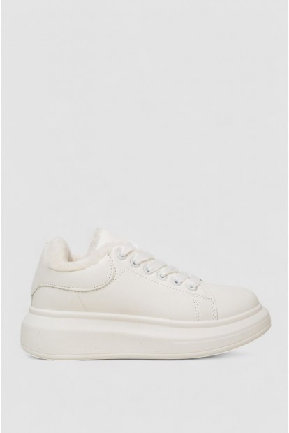 Кроссовки женские зимние на меху  -уценка, цвет белый, 248RA2256-U-2