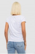 Футболка женская с принтом, цвет белый, 244R2038 - фото № 3