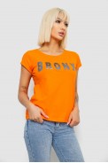 Футболка женская с принтом, цвет оранжевый, 244R2038 - фото № 2