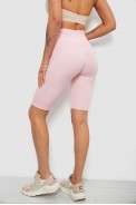 Велотреки женские однотонные, цвет розовый, 214R922 - фото № 3