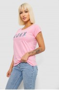 Футболка женская с принтом, цвет розовый, 244R2038 - фото № 2