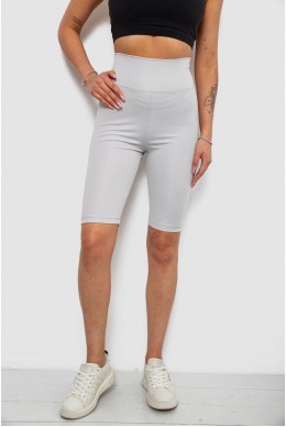 Велотреки жіночі однотонні, колір сірий, 214R922