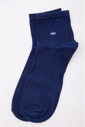 Чоловічі шкарпетки, середньої висоти, темно-синього кольору, 167R354
