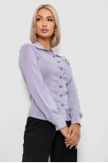 Сорочка класична в смужку, колір бузковий, 230R644 оптом - фото № 2