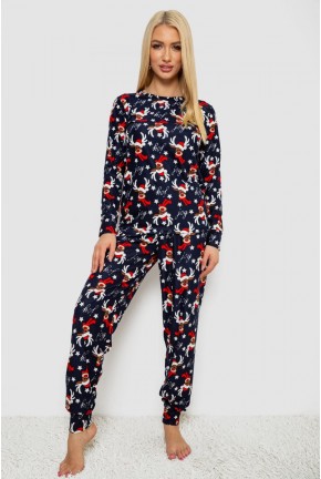 Пижама женская с принтом, цвет темно-синий, 238R5658