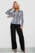 Рубашка женская в полоску, цвет черно-белый, 230R064-2 - фото № 1